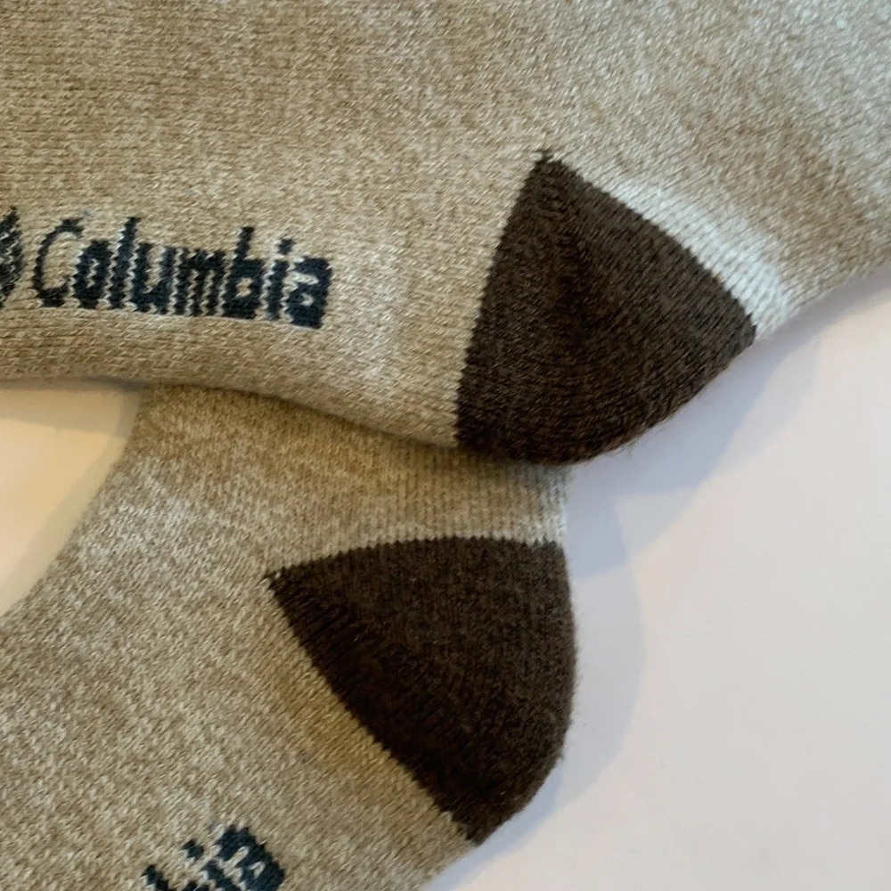 Columbia Men's Tan and Brown Boot Socks